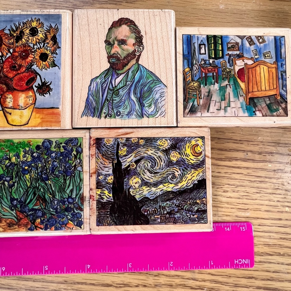 Van Gogh rubber stamps
